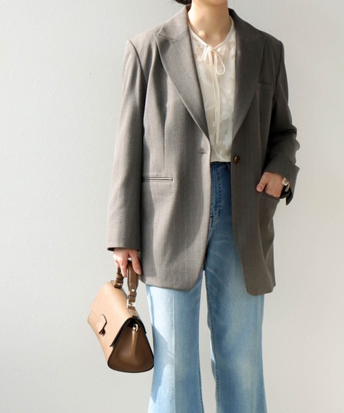 カットジャカードブラウス（シャツ/ブラウス）｜Jines（ジネス）