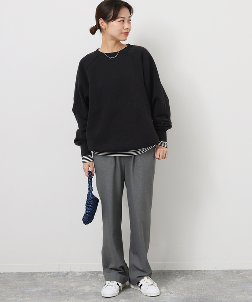 Healthknit(ヘルスニット)の「《追加》別注【Healthknit/ヘルスニット】*RELUME C/N SWEAT:スウェット(スウェット・レディース・ブラック系その他/ベージュ系その他/ブルー/イエロー・FREE)」の5枚目の写真