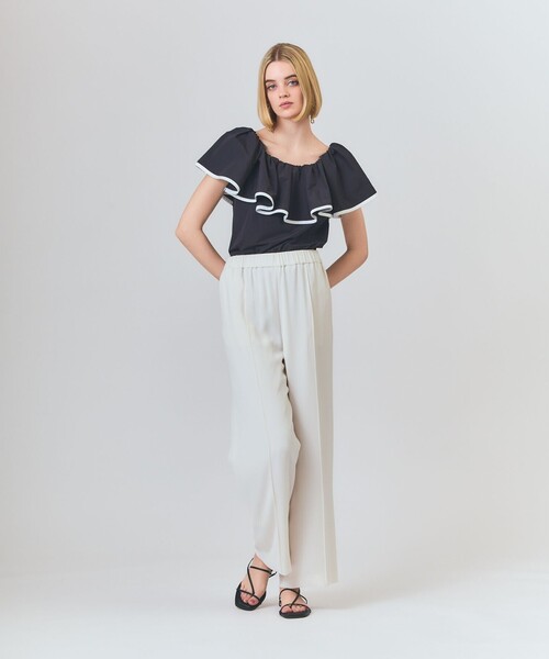 GRACE CLASS（グレースクラス）の「トリアセワイドイージーパンツ（その他パンツ・レディース・ピンク/ブラック/ホワイト・36/38）」の21枚目の写真