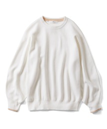 IEDIT（イディット）の「ＩＥＤＩＴ　コットン混ミラノリブ素材でロングシーズン活躍　ふんわり袖ニット（ニット/セーター）」