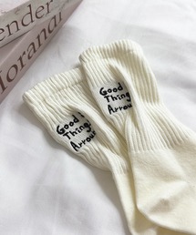 apres jour | 【apres jour×ARIAZ】英字ロゴソックス(ソックス/靴下)