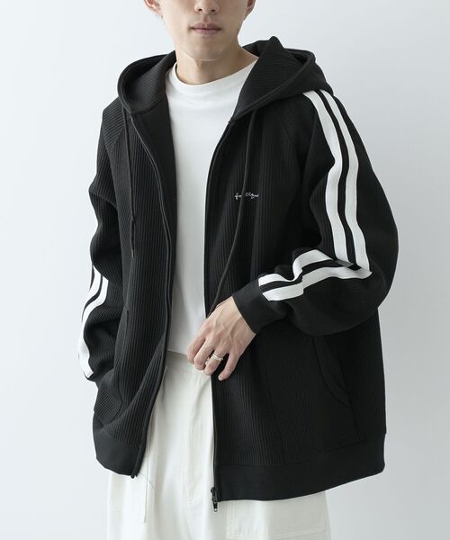 CRAFT STANDARD BOUTIQUE(クラフトスタンダードブティック)の「トラックパーカー(パーカー・レディース・アイボリー/ブラック/カーキ/ベージュ/ブラウン・M/L/XL)」の3枚目の写真