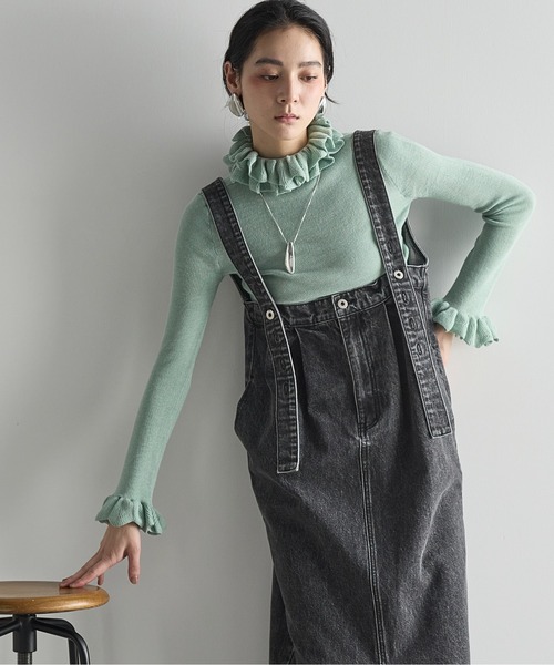 THE YOn（ザヨン）の「2WAYデニムジャンパースカート（ジャンパー