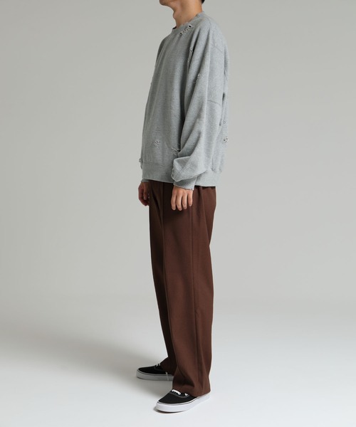 【人気完売品】DELUXE 黒 スラックス Sサイズ　ZOOT デラックス DELUXE 「ZOOT」 SOLOTEX ピンタックスラックスパンツ