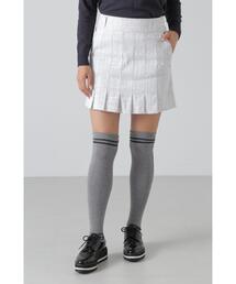 【St ANDREWS】バックルチェーンジャガードスカート (WOMENS)