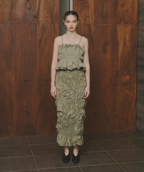 スーツ・フォーマル・ドレス ANDRESD / shirring gather setup dress shirring gather setup dress | ANDRESD