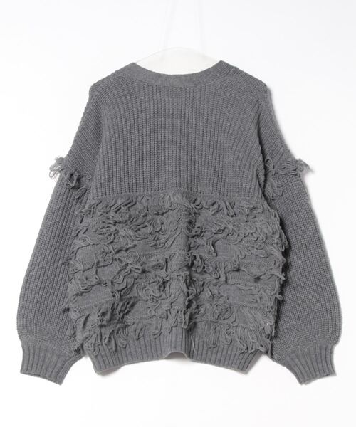 OandI(オーアンドアイ)の「バルキーフリンジカーディガン(カーディガン/ボレロ・レディース・ブラウン/チャコールグレー/ブラック・FREE)」の22枚目の写真