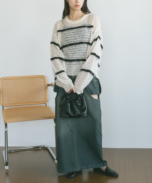 *STAUD* シアーかぎ編みニットスパンコールワンピース 000000014117-01-m.jpg?t=