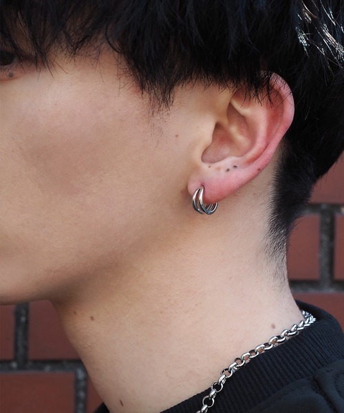 セール】SBG ダブルフープピアス 片耳（ピアス（片耳用））｜SBG
