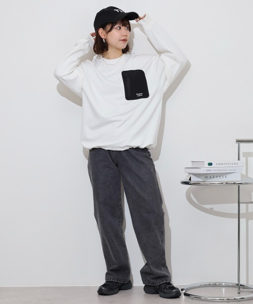 MMMM(エムエムエムエム)の「MMMM SOFT/ポンチ/クルーネック/ドロスト/パッチポケット(Tシャツ/カットソー・メンズ・ブラック/ホワイト・M/L)」の6枚目の写真