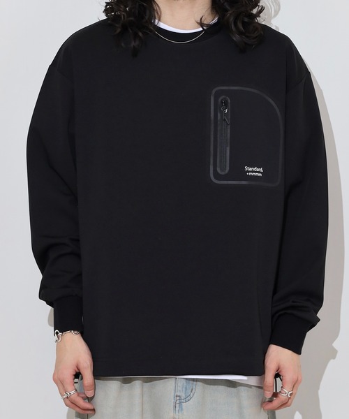 MMMM(エムエムエムエム)の「MMMM SOFT/ポンチ/クルーネック/ドロスト/パッチポケット(Tシャツ/カットソー・メンズ・ブラック/ホワイト・M/L)」の19枚目の写真