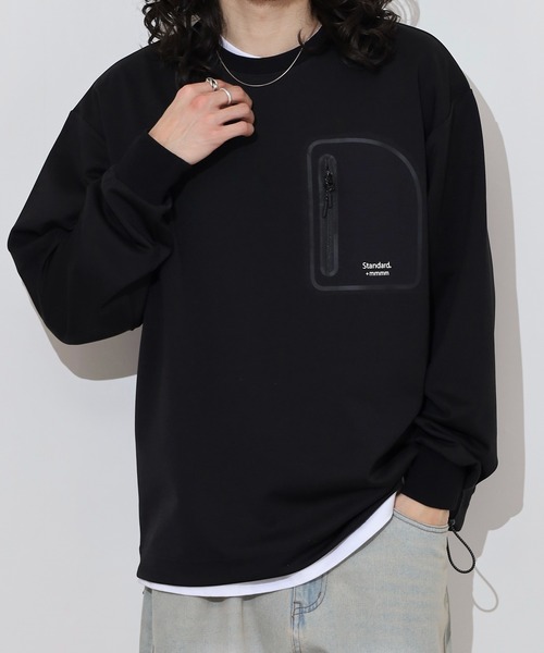 MMMM(エムエムエムエム)の「MMMM SOFT/ポンチ/クルーネック/ドロスト/パッチポケット(Tシャツ/カットソー・メンズ・ブラック/ホワイト・M/L)」の16枚目の写真