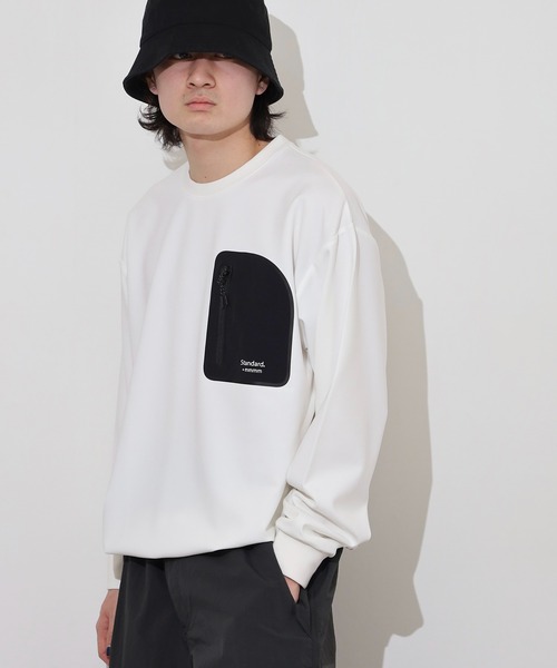 MMMM(エムエムエムエム)の「MMMM SOFT/ポンチ/クルーネック/ドロスト/パッチポケット(Tシャツ/カットソー・メンズ・ブラック/ホワイト・M/L)」の13枚目の写真