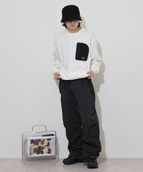 MMMM(エムエムエムエム)の「MMMM SOFT/ポンチ/クルーネック/ドロスト/パッチポケット(Tシャツ/カットソー・メンズ・ブラック/ホワイト・M/L)」の14枚目の写真