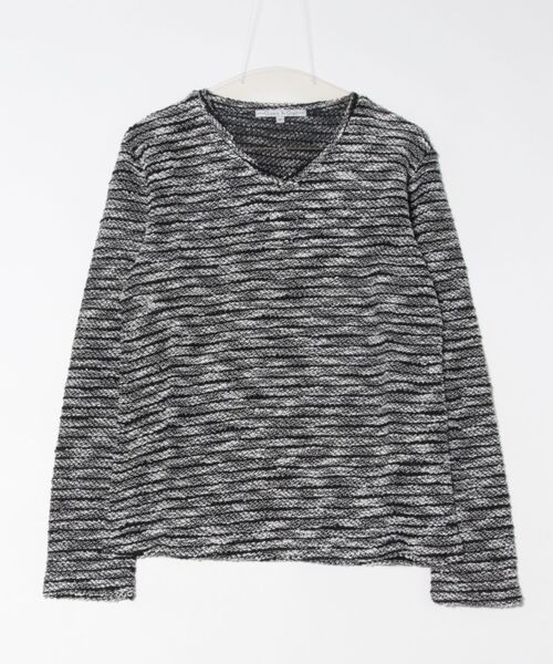 ARCHIVER(アーカイバ)の「【W】【it】【Growth by Grail】ボーダーVネックカット(Tシャツ/カットソー・メンズ・ブラック/グレー/ホワイト・LARGE/MEDIUM)」の3枚目の写真