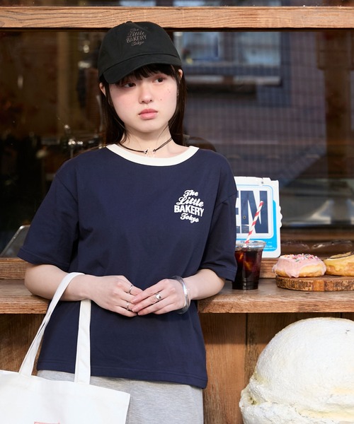 The Little BAKERY TOKYO × forksy.】ワンポイント ロゴ刺繍 キャップ