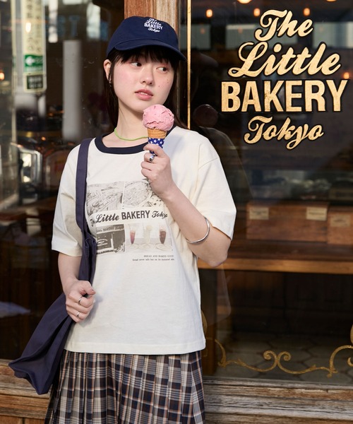 The Little BAKERY TOKYO × forksy.】ワンポイント ロゴ刺繍 キャップ