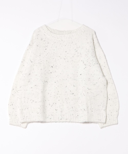 ROSE BUD(ローズバッド)の「【WEB・一部店舗限定】ミックスカラーニット(ニット/セーター・レディース・ホワイト/ベージュ・ONE SIZE)」の2枚目の写真