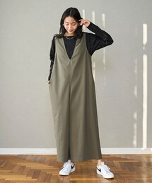 Vネック」に該当するレディースのサロペット/オーバーオール