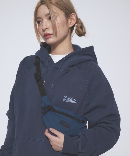 FIRST DOWN（ファーストダウン）の「軽量 ミニ ボディバッグ（ボディバッグ/ウエストポーチ・メンズ・ブラック/ブルーグリーン/ホワイト・F）」の12枚目の写真