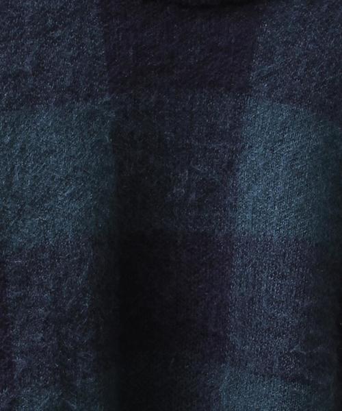 coen（コーエン）の「シャギーブロックチェッククルーネックニット（ニット/セーター・レディース・ダークグリーン/ワイン・LARGE/MEDIUM）」の14枚目の写真