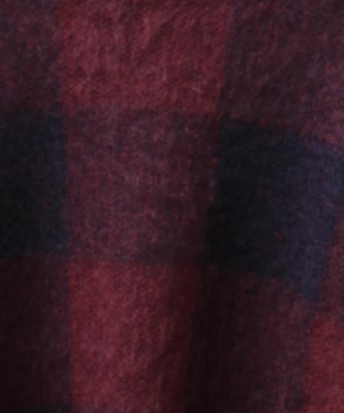 coen（コーエン）の「シャギーブロックチェッククルーネックニット（ニット/セーター・レディース・ダークグリーン/ワイン・LARGE/MEDIUM）」の10枚目の写真