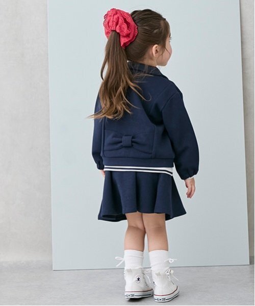 petit main（プティマイン）の「【リンク/防汚加工】フレアースカパン(キッズサイズ)（スカート・キッズ・グレー/ライトベージュ/ネイビー・110cm/100cm/130cm/90cm/80ｃｍ/120cm）」の8枚目の写真