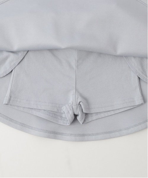 petit main（プティマイン）の「【リンク/防汚加工】フレアースカパン(キッズサイズ)（スカート・キッズ・グレー/ライトベージュ/ネイビー・110cm/100cm/130cm/90cm/80ｃｍ/120cm）」の15枚目の写真