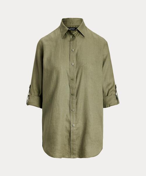 リラックスド フィット リネン シャツ