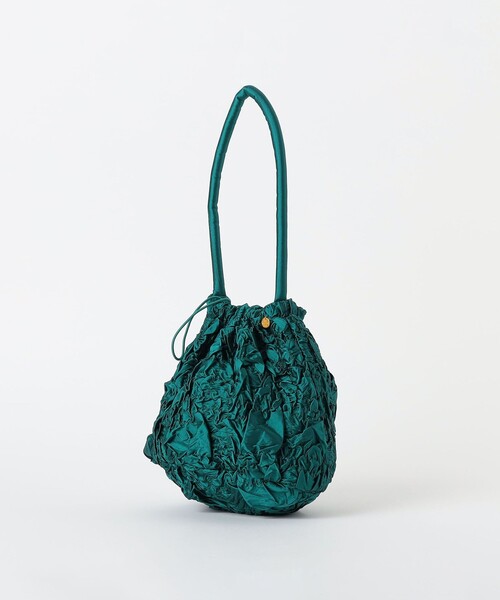 NE QUITTEZ PAS!（ヌキテパ）の「＜ne Quittez pas＞SHIRRING バッグ＜Select by EMMEL REFINES＞（ショルダーバッグ・レディース・オフホワイト/ケリーグリーン・FREE）」の4枚目の写真