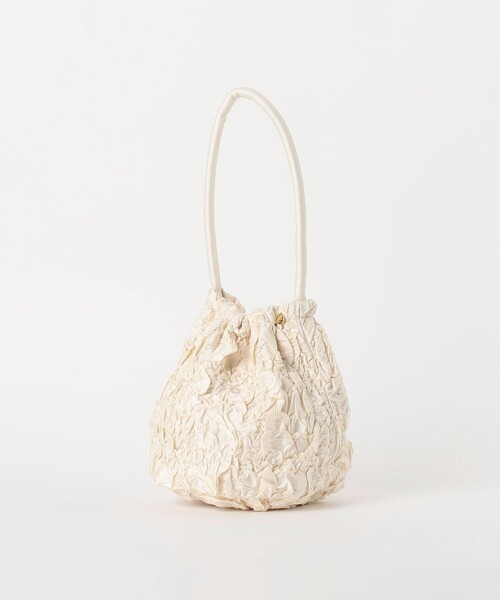 NE QUITTEZ PAS!（ヌキテパ）の「＜ne Quittez pas＞SHIRRING バッグ＜Select by EMMEL REFINES＞（ショルダーバッグ・レディース・オフホワイト/ケリーグリーン・FREE）」の11枚目の写真