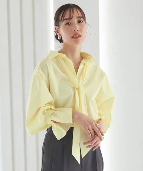 洗える ｜ 2way プレシャス スタンダード シャツ ( ボウタイ 付