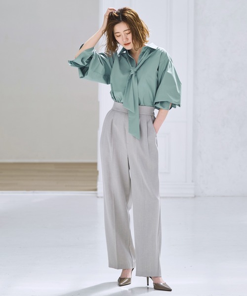 洗える ｜ 2way プレシャス スタンダード シャツ ( ボウタイ 付