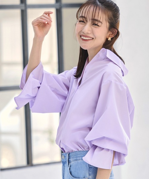 ルイルエブティック RUIRUE BOUTIQUE 【洗える】2way プレシャス スタンダードシャツ（ボウタイ付） （ホワイト） ルイルエブティック RUIRUE BOUTIQUE 【洗える】2way プレシャス