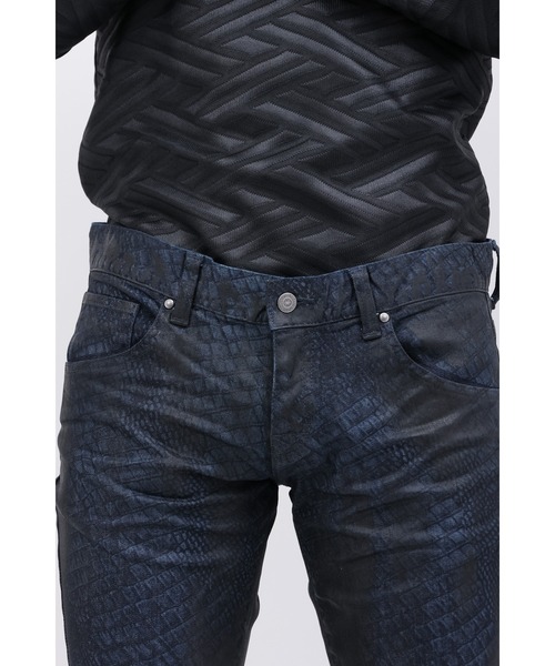 TORNADO MART（トルネードマート）の「ｸﾛｺﾀﾞｲﾙｺｰﾃｨﾝｸﾞﾍﾞﾙﾎﾞﾄﾑ（デニムパンツ・メンズ・ネイビー・M/S/LL/L）」の4枚目の写真