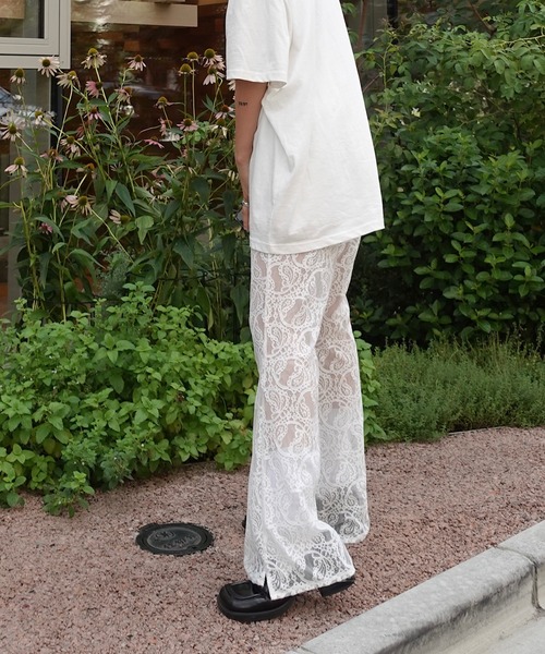 TEEN BOOP(ティーンブープ)の「レースフレアPT(その他パンツ・レディース・ブラック/オフホワイト・FREE)」の9枚目の写真