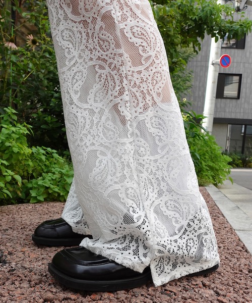 TEEN BOOP(ティーンブープ)の「レースフレアPT(その他パンツ・レディース・ブラック/オフホワイト・FREE)」の10枚目の写真