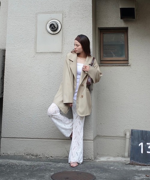 TEEN BOOP(ティーンブープ)の「レースフレアPT(その他パンツ・レディース・ブラック/オフホワイト・FREE)」の11枚目の写真