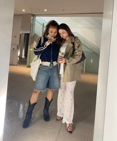 TEEN BOOP(ティーンブープ)の「レースフレアPT(その他パンツ・レディース・ブラック/オフホワイト・FREE)」の13枚目の写真