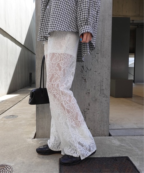 TEEN BOOP(ティーンブープ)の「レースフレアPT(その他パンツ・レディース・ブラック/オフホワイト・FREE)」の15枚目の写真