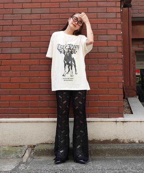 TEEN BOOP(ティーンブープ)の「レースフレアPT(その他パンツ・レディース・ブラック/オフホワイト・FREE)」の21枚目の写真
