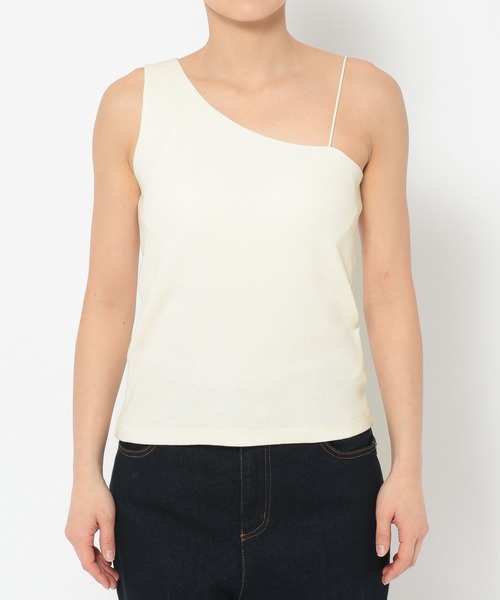 LEPSIM（レプシィム）の「カップ付きワンショルダー　320139（その他トップス・レディース・チャコールグレー/アイボリー・LARGE/MEDIUM）」の8枚目の写真