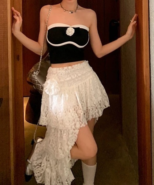 Achic(アシック)の「3タイプ アシメヘムレースティアードスカート(スカート・レディース・ホワイト/アイボリー/ホワイト系その他・M)」の17枚目の写真