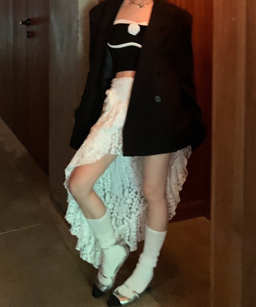 Achic(アシック)の「3タイプ アシメヘムレースティアードスカート(スカート・レディース・ホワイト/アイボリー/ホワイト系その他・M)」の16枚目の写真