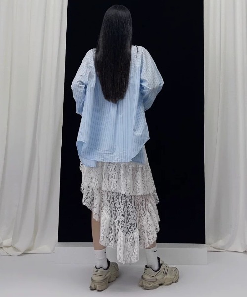 Achic(アシック)の「3タイプ アシメヘムレースティアードスカート(スカート・レディース・ホワイト/アイボリー/ホワイト系その他・M)」の14枚目の写真