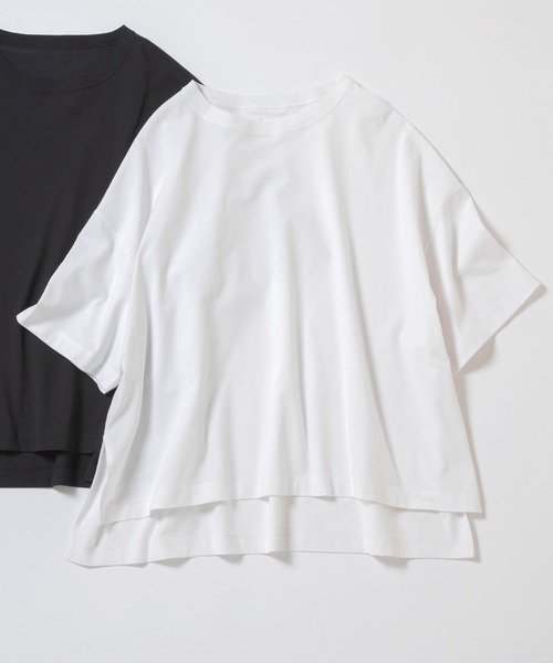 ever closet(エバークローゼット)の「BIGシルエット 半袖Tシャツ(Tシャツ/カットソー・レディース・ブラック/ホワイト・F)」の17枚目の写真