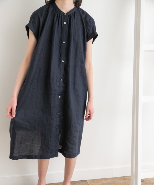 【新品】リネンギャザーワンピース URBAN RESEARCH DOORS（アーバンリサーチドアーズ）の「リネン