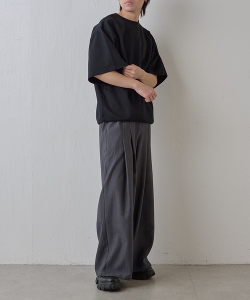 COLONY 2139（コロニートゥーワンスリーナイン）の「ランダムヘリンボーン2タックワイドパンツ（スラックス・メンズ・ブラック/グレー・LARGE/MEDIUM）」の20枚目の写真