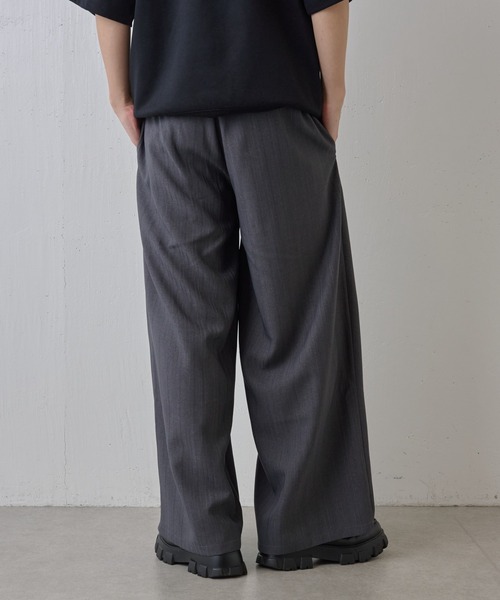 COLONY 2139（コロニートゥーワンスリーナイン）の「ランダムヘリンボーン2タックワイドパンツ（スラックス・メンズ・ブラック/グレー・LARGE/MEDIUM）」の10枚目の写真