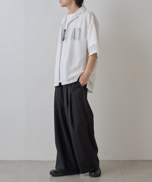 COLONY 2139（コロニートゥーワンスリーナイン）の「ランダムヘリンボーン2タックワイドパンツ（スラックス・メンズ・ブラック/グレー・LARGE/MEDIUM）」の12枚目の写真